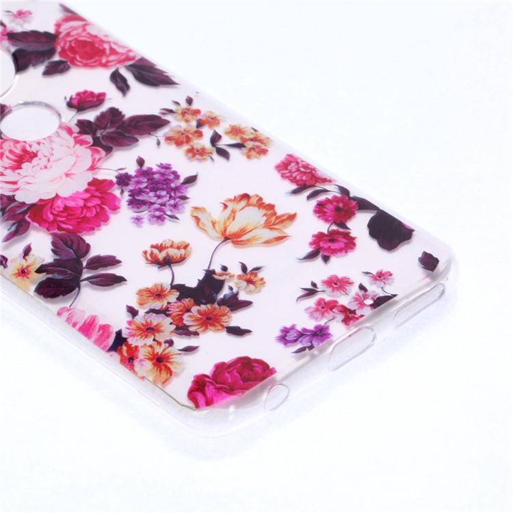 Pattern Printing Soft TPU Protector Cover for Motorola Moto G7/G7 Plus - Blooming Flower-5