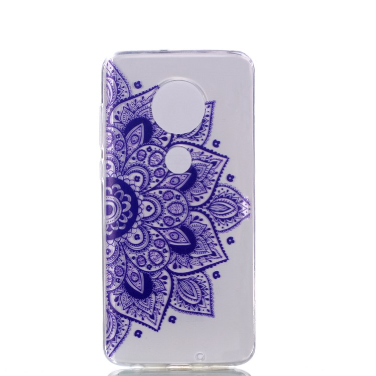 Pattern Printing Soft TPU Protector Cover for Motorola Moto G7/G7 Plus - Half Mandala-3