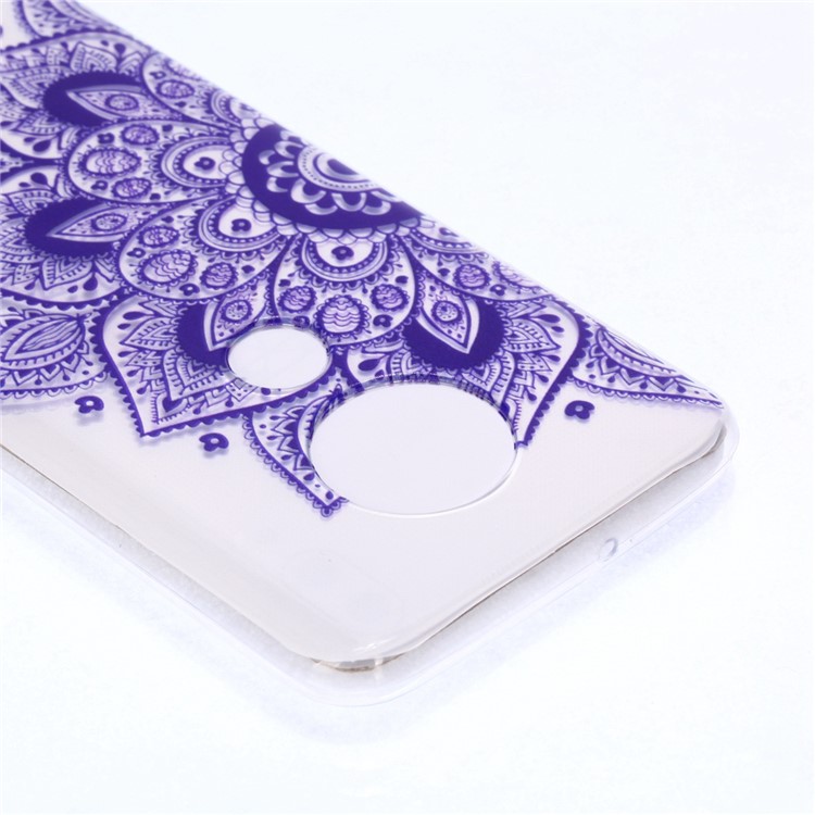 Pattern Printing Soft TPU Protector Cover for Motorola Moto G7/G7 Plus - Half Mandala-4