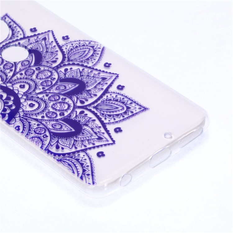 Pattern Printing Soft TPU Protector Cover for Motorola Moto G7/G7 Plus - Half Mandala-5