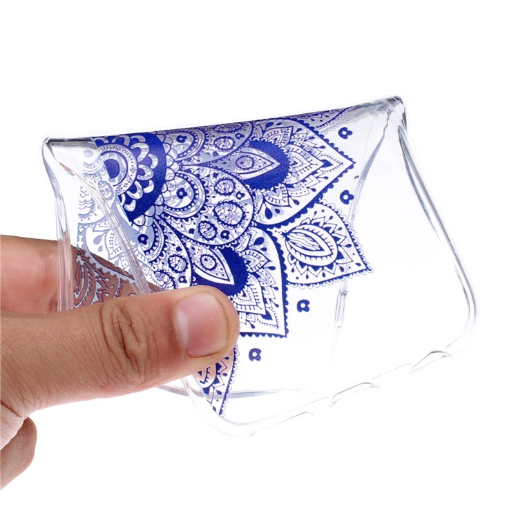 Pattern Printing Soft TPU Protector Cover for Motorola Moto G7/G7 Plus - Half Mandala-6