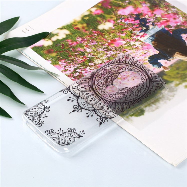 Pattern Printing Soft TPU Protector Cover for Motorola Moto G7/G7 Plus - Lace Flower-2