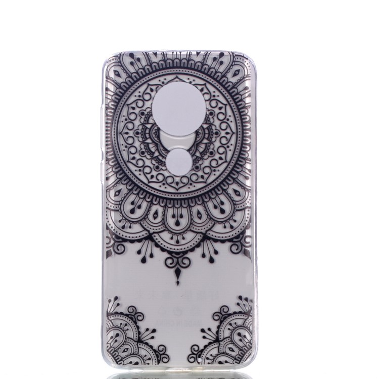Pattern Printing Soft TPU Protector Cover for Motorola Moto G7/G7 Plus - Lace Flower-3
