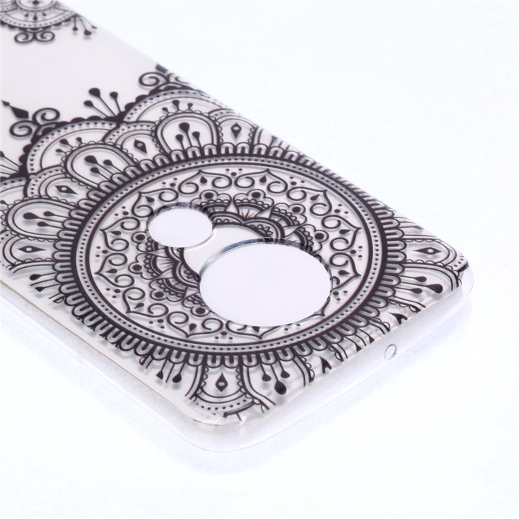 Pattern Printing Soft TPU Protector Cover for Motorola Moto G7/G7 Plus - Lace Flower-4