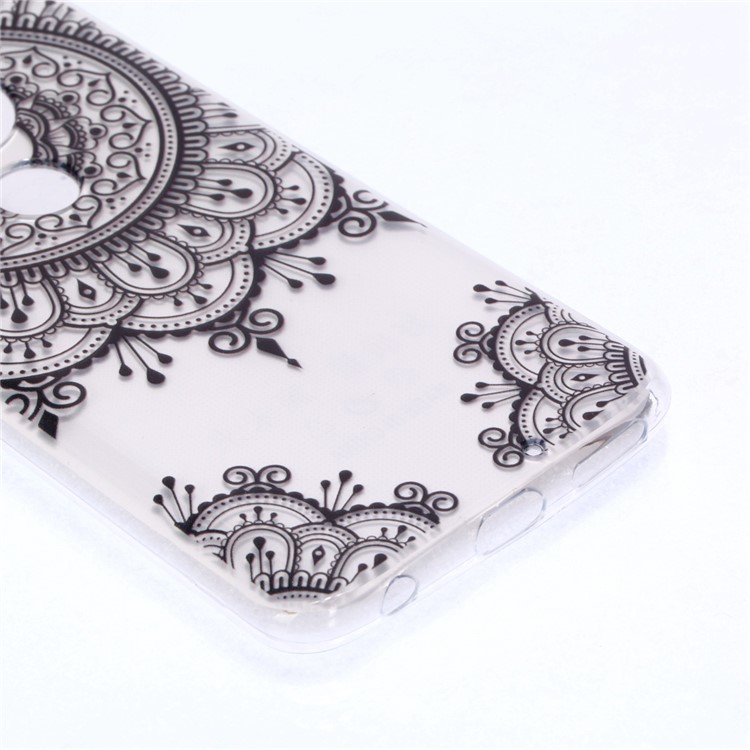 Pattern Printing Soft TPU Protector Cover for Motorola Moto G7/G7 Plus - Lace Flower-5