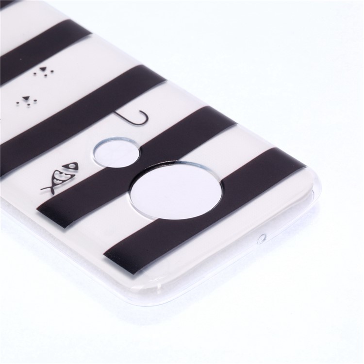 Pattern Printing Soft TPU Protector Cover for Motorola Moto G7/G7 Plus - Fish and Cat-4