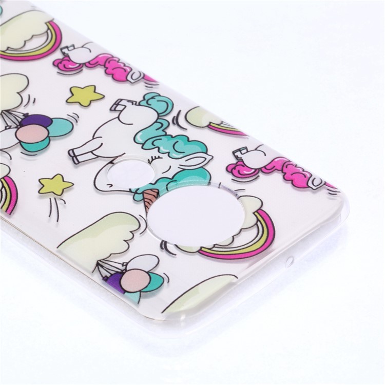 Pattern Printing Soft TPU Protector Cover for Motorola Moto G7/G7 Plus - Unicorn-2