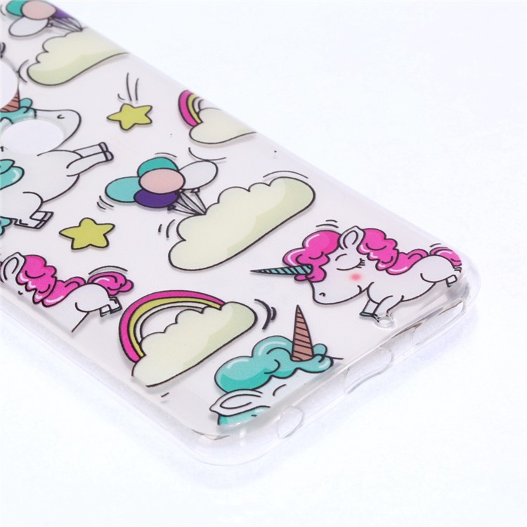 Pattern Printing Soft TPU Protector Cover for Motorola Moto G7/G7 Plus - Unicorn-3