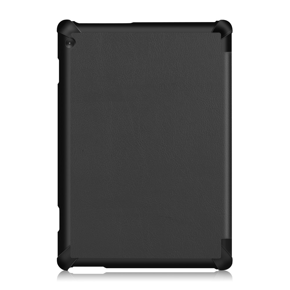 Tri-fold Stand Leather Case for Lenovo Tab M10 TB-X605F - Black-3