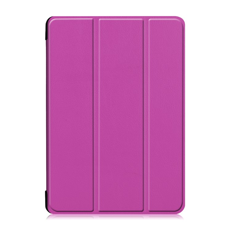Tri-fold Stand Leather Case for Lenovo Tab M10 TB-X605F TB-X505F - Purple-2
