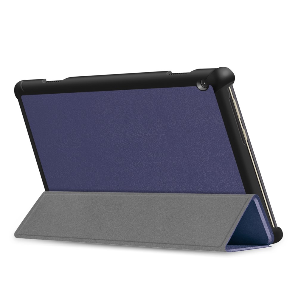 Tri-fold Stand Leather Case for Lenovo Tab M10 TB-X605F TB-X505F - Dark Blue-7