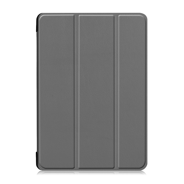 Tri-fold Stand Cuir Cuir Narrest Creogne Couverture de Tablette Support à Double Angle Pour Lenovo Tab M10 Tb-x605f / Tb-x505f - Gris-2