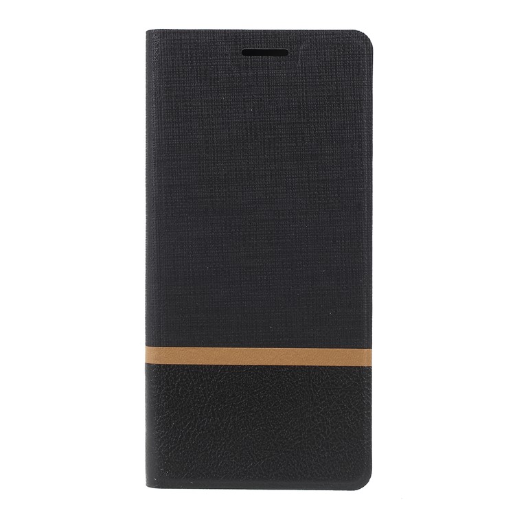 Cross Pattern Leather Card Holder Phone Cover (Built-in Steel Sheet) for Motorola Moto G7 Power (US Version) - Black-3