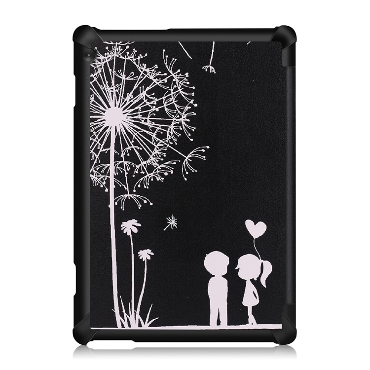 Pattern Printing Tri-fold Stand Leather Protection Case for Lenovo Tab M10 TB-X605F TB-X505F - Dandelion and Lovers-3