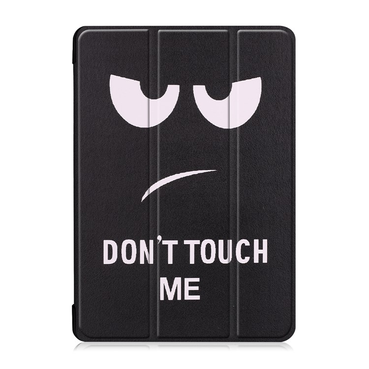 Pattern Printing Tri-fold Stand Leather Protection Case for Lenovo Tab M10 TB-X605F - Do Not Touch Me-2