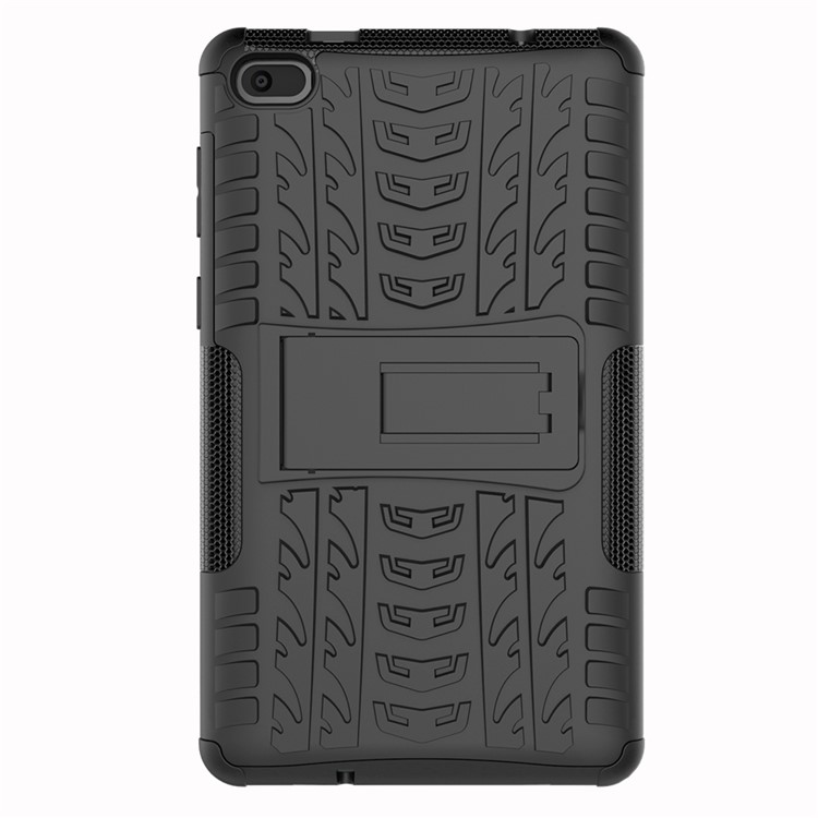 Cool Tyre PC + TPU Hybrid Case with Kickstand for Lenovo Tab E7 7.0 7104F - Black-2