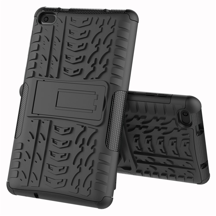 Cool Tyre PC + TPU Hybrid Case with Kickstand for Lenovo Tab E7 7.0 7104F - Black-8