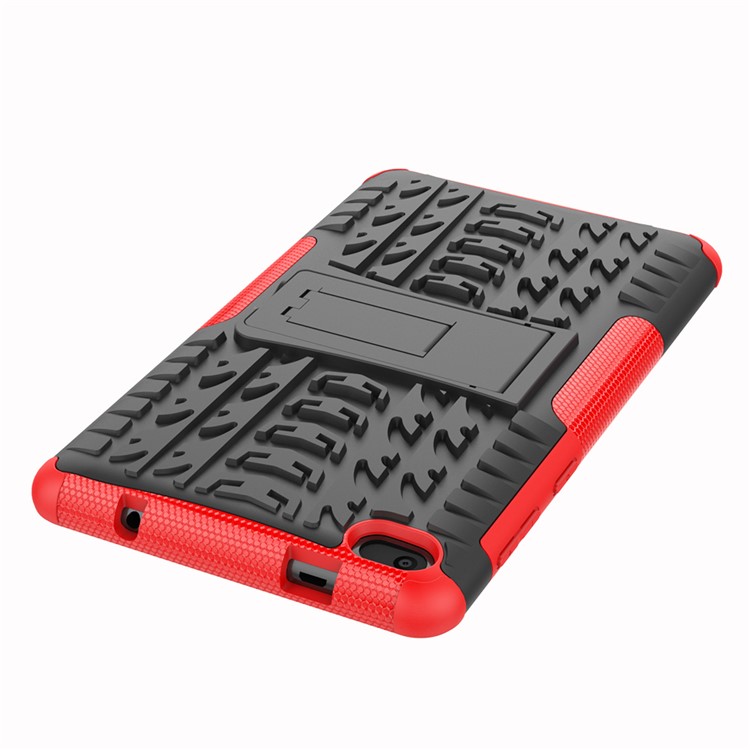 Cool Tyre PC + TPU Hybrid Case with Kickstand for Lenovo Tab E7 7.0 7104F - Red-6