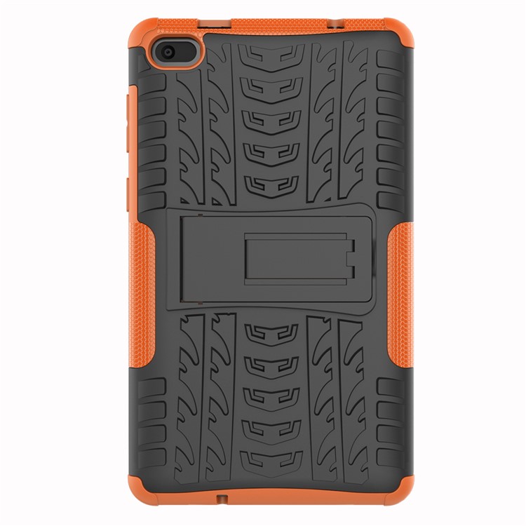 Cool Tyre PC + TPU Hybrid Case with Kickstand for Lenovo Tab E7 7.0 7104F - Orange-2