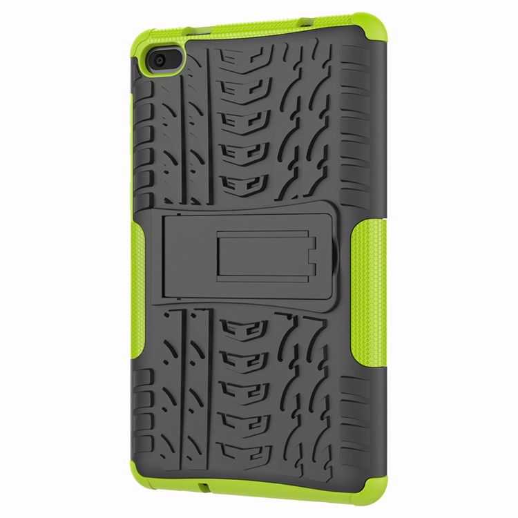 Cool Tyre PC + TPU Hybrid Case with Kickstand for Lenovo Tab E7 7.0 7104F - Green-7