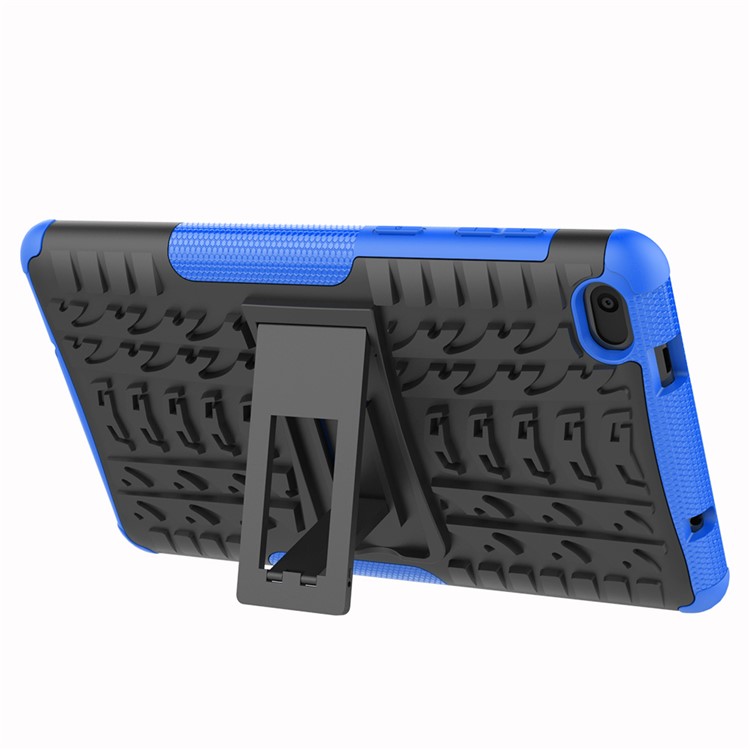 Cool Tyre PC + TPU Hybrid Case with Kickstand for Lenovo Tab E7 7.0 7104F - Blue-4
