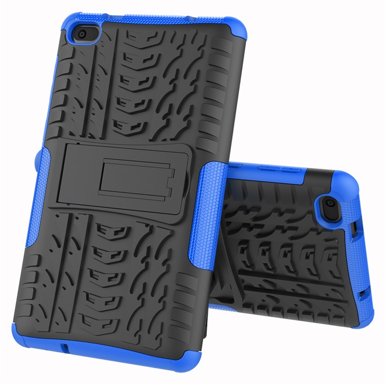 Cool Tyre PC + TPU Hybrid Case with Kickstand for Lenovo Tab E7 7.0 7104F - Blue-8