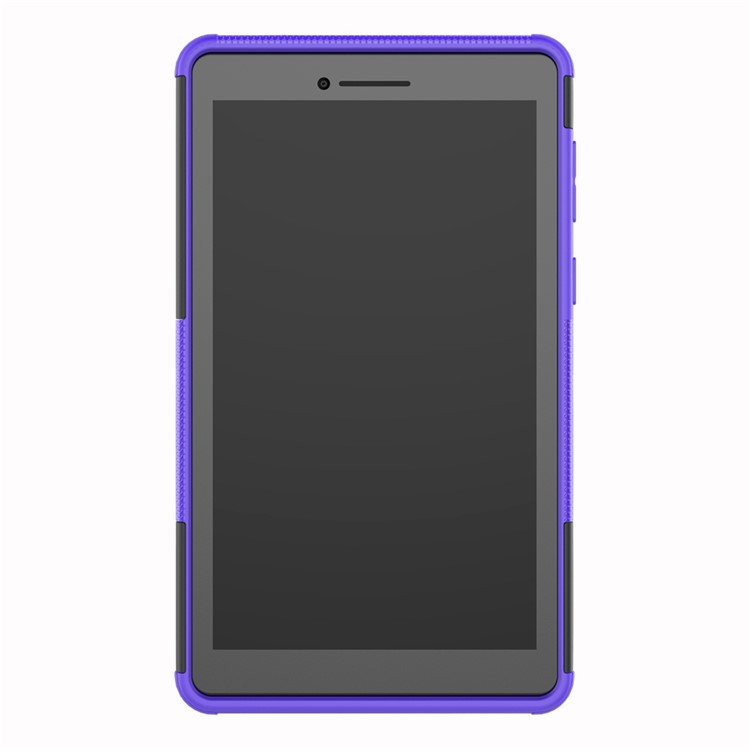 Cool Tyre PC + TPU Hybrid Case with Kickstand for Lenovo Tab E7 7.0 7104F - Purple-3