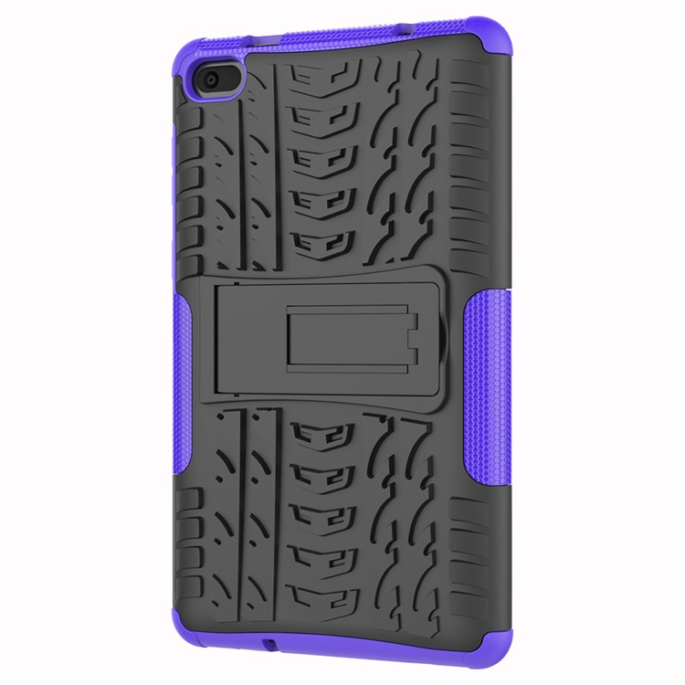 Cool Tyre PC + TPU Hybrid Case with Kickstand for Lenovo Tab E7 7.0 7104F - Purple-7