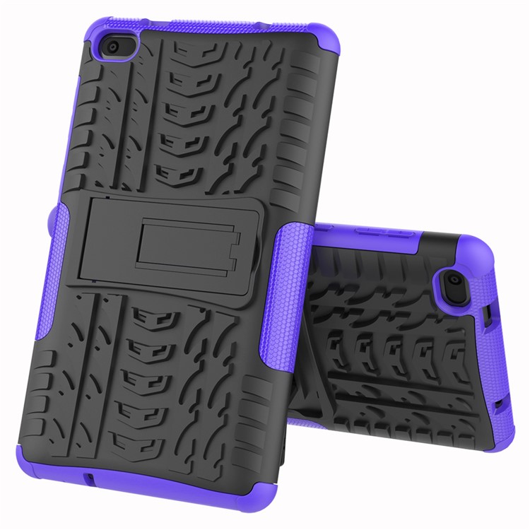 Cool Tyre PC + TPU Hybrid Case with Kickstand for Lenovo Tab E7 7.0 7104F - Purple-8