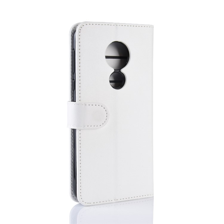 Crazy Horse PU Leather Wallet Phone Casing for Motorola Moto G7 Power (US Version) - White-8