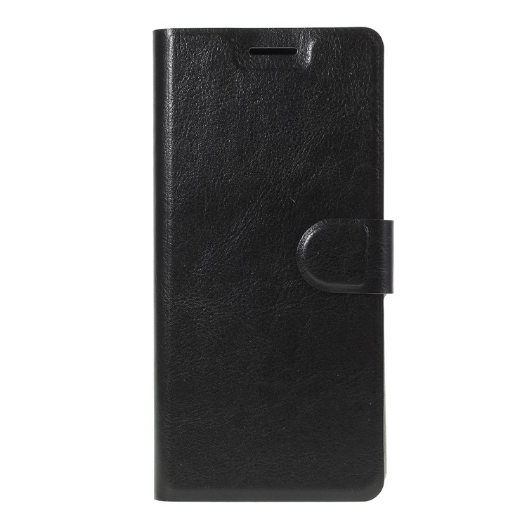 Crazy Horse Leather Stand Case with Card Slot for Motorola Moto G7 Power (EU Version) - Black-3