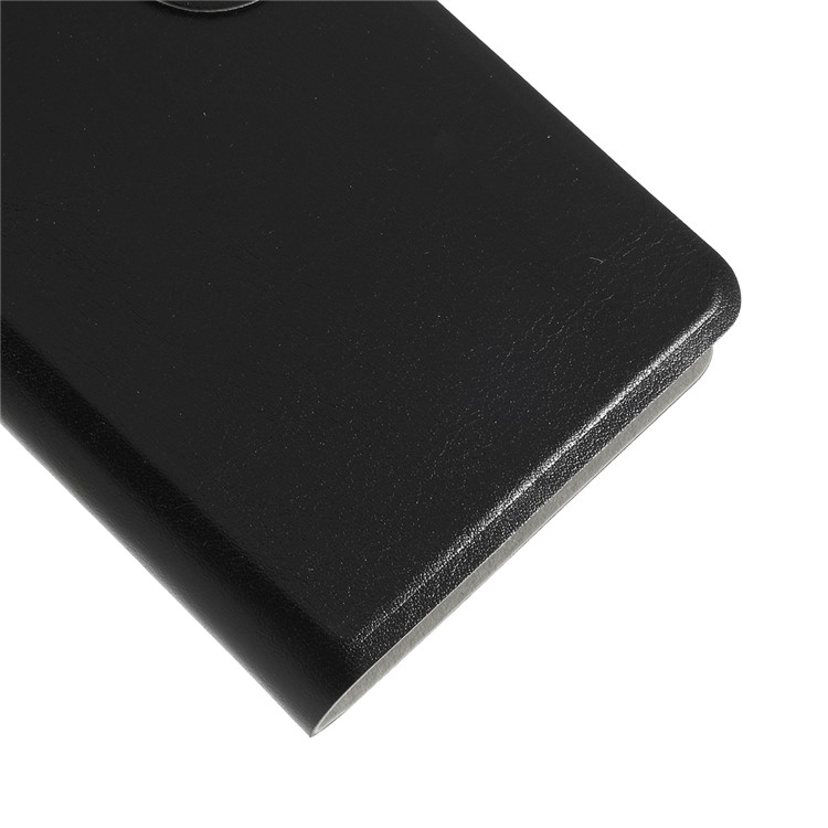 Crazy Horse Leather Stand Case with Card Slot for Motorola Moto G7 Power (EU Version) - Black-4
