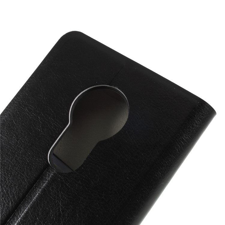 Crazy Horse Leather Stand Case with Card Slot for Motorola Moto G7 Power (EU Version) - Black-5