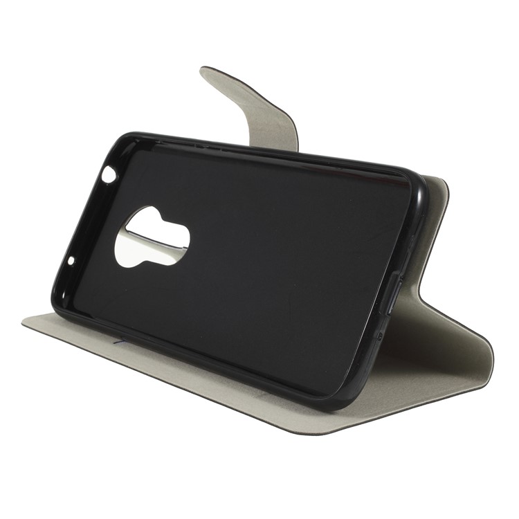 Crazy Horse Leather Stand Case with Card Slot for Motorola Moto G7 Power (EU Version) - Black-6