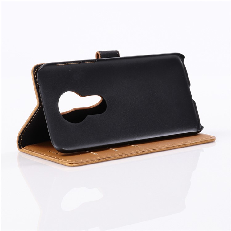 Crazy Horse Vintage Leather Wallet Cover for Motorola Moto G7 Play (EU Version) - Brown-5