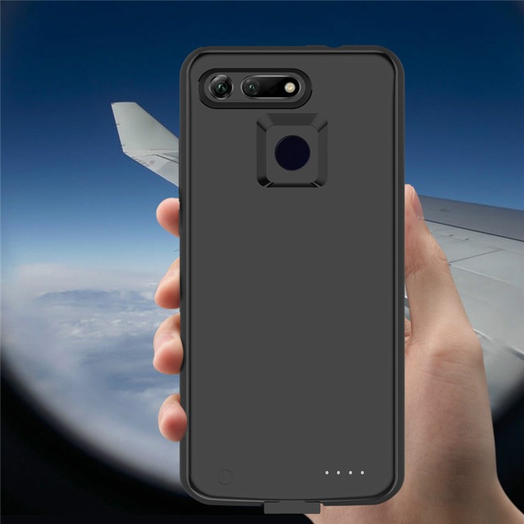 6500mAh External Battery Backup Charger Case for Huawei Honor View 20 / Honor V20 (China) - Black-5