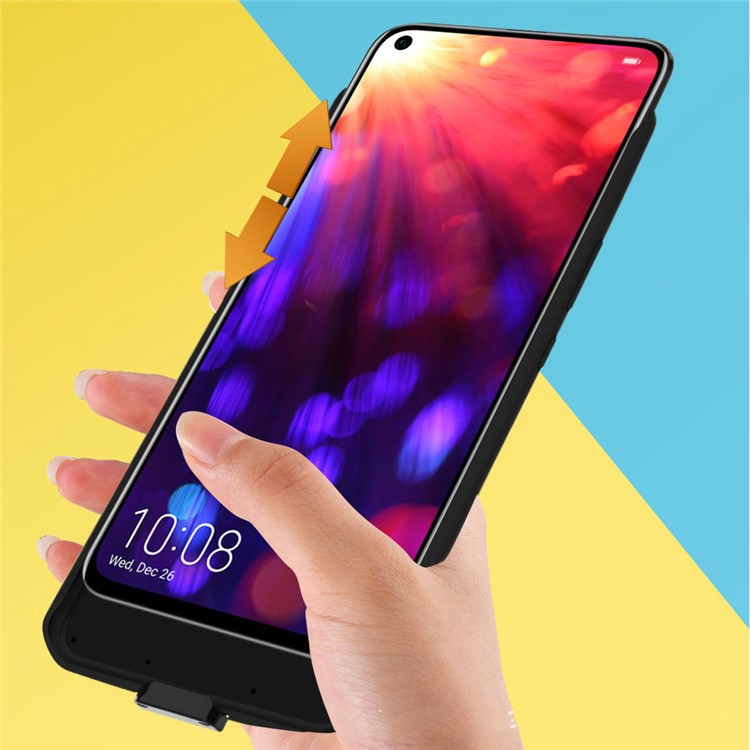6500mAh External Battery Backup Charger Case for Huawei Honor View 20 / Honor V20 (China) - Black-9
