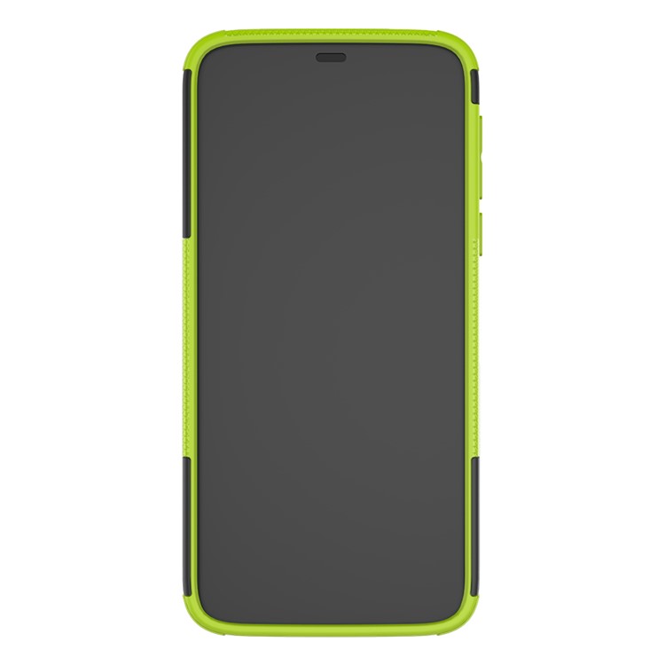 Прохладный Защитный Чехол Для Шины + Подставка Для ПК + ТПУ Для Motorola Moto G7 Power - Зеленый-4