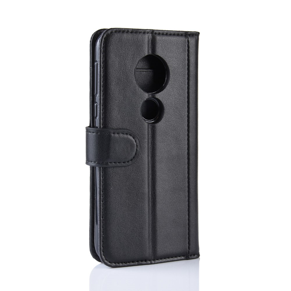 Split Leather Protection Phone Case Cover for Motorola Moto G7 Play (EU Version) - Black-6