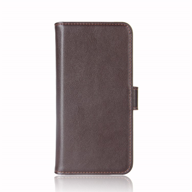Funda Protectora De Cuero Dividida Para Motorola M7 Play (versión Eu) - Marrón-3