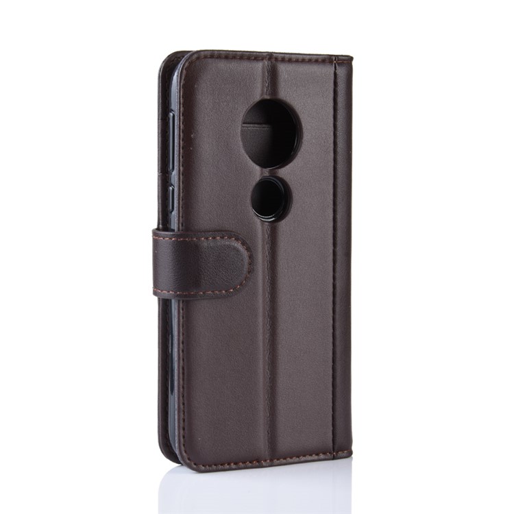 Funda Protectora De Cuero Dividida Para Motorola M7 Play (versión Eu) - Marrón-7
