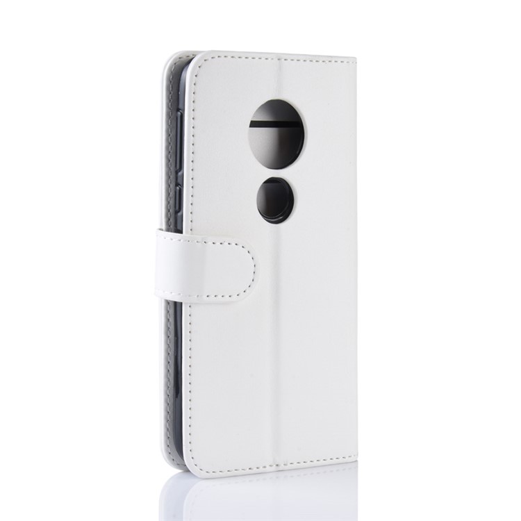 Crazy Horse PU Leather Mobile Phone Cover with Wallet Stand for Motorola Moto G7 Play (US Version) - White-8