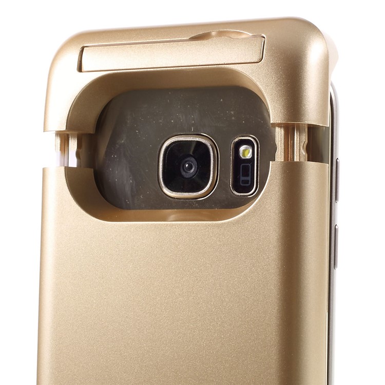 4200mAh External Battery Charger Case for Samsung Galaxy S7 G930 with Kickstand - Gold-5