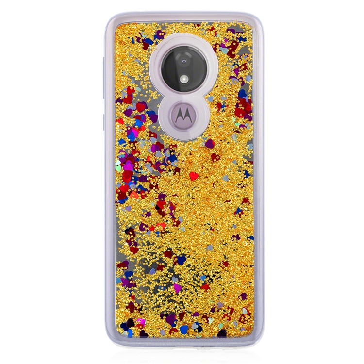 Quicksand Mirror Surface TPU Back Cover for Motorola Moto G7 Power (US Version)/(EU Version) - Gold-2