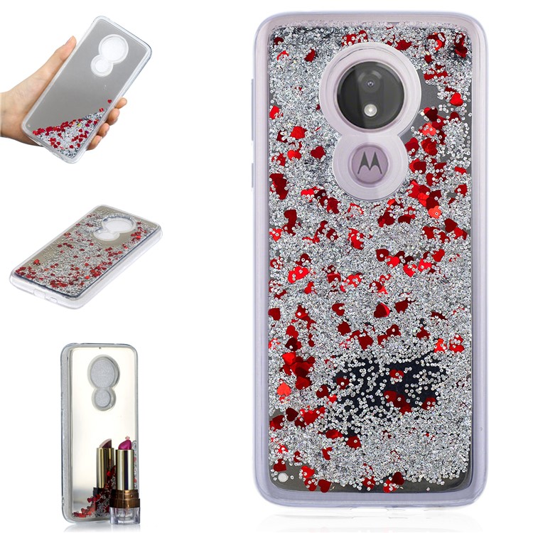 Quicksand Mirror Surface TPU Back Cover for Motorola Moto G7 Power (US Version)/(EU Version) - Silver-1