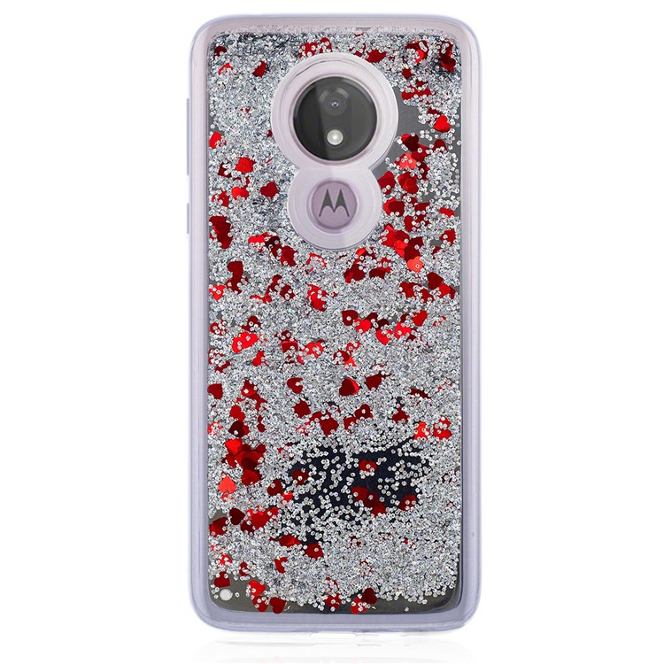 Quicksand Mirror Surface TPU Back Cover for Motorola Moto G7 Power (US Version)/(EU Version) - Silver-2