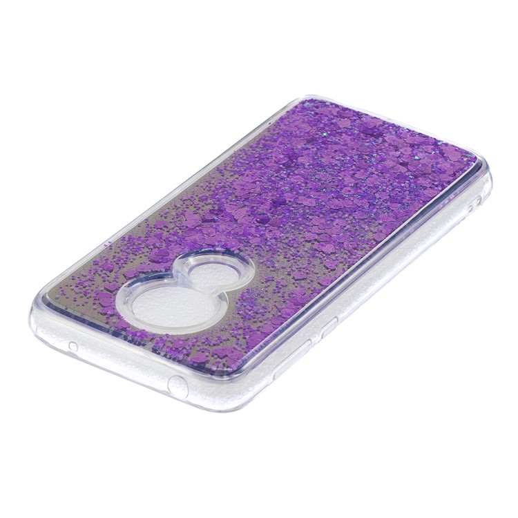 Quicksand Mirror Surface TPU Back Cover for Motorola Moto G7 Power (US Version)/(EU Version) - Purple-3