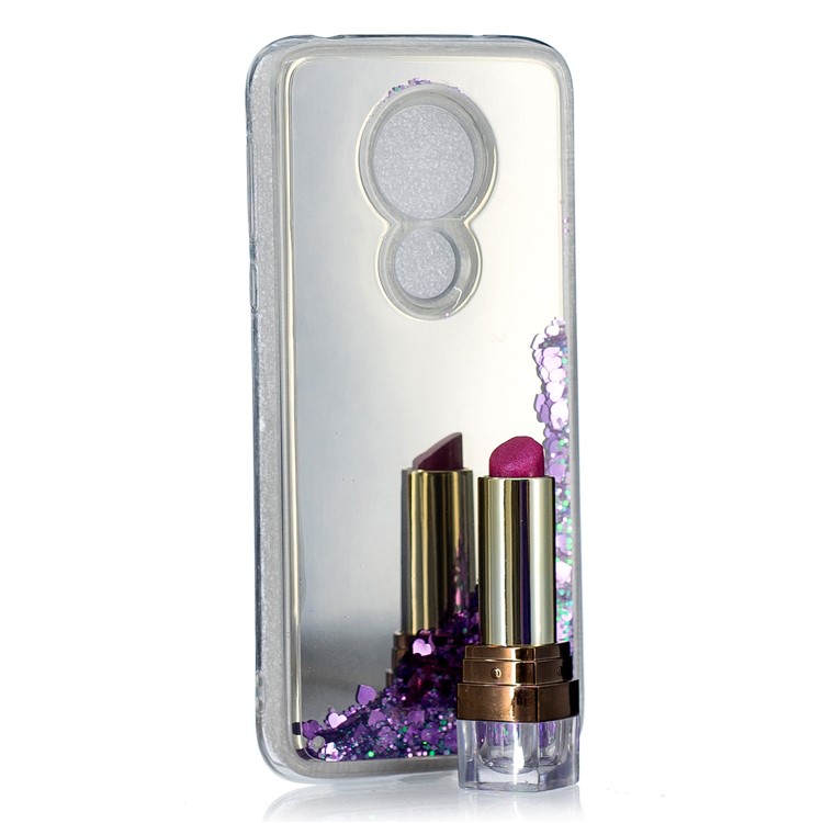 Quicksand Mirror Surface TPU Back Cover for Motorola Moto G7 Power (US Version)/(EU Version) - Purple-5