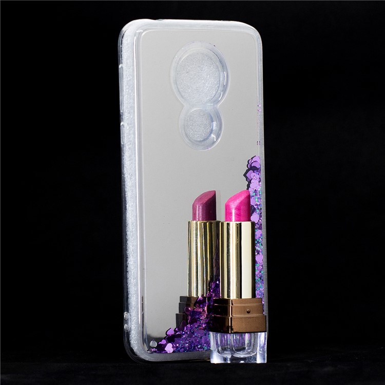 Quicksand Mirror Surface TPU Back Cover for Motorola Moto G7 Power (US Version)/(EU Version) - Purple-6