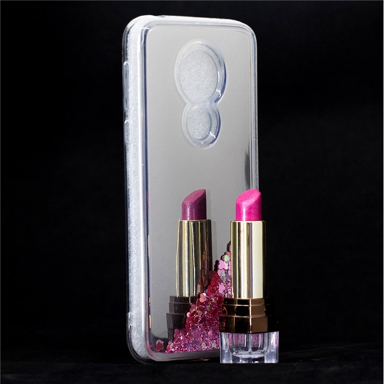 Cubierta Posterior De TPU De Superficie De Arenas Movedizas Para Motorola Moto G7 (versión Us) / (versión Eu) - Rosado-7